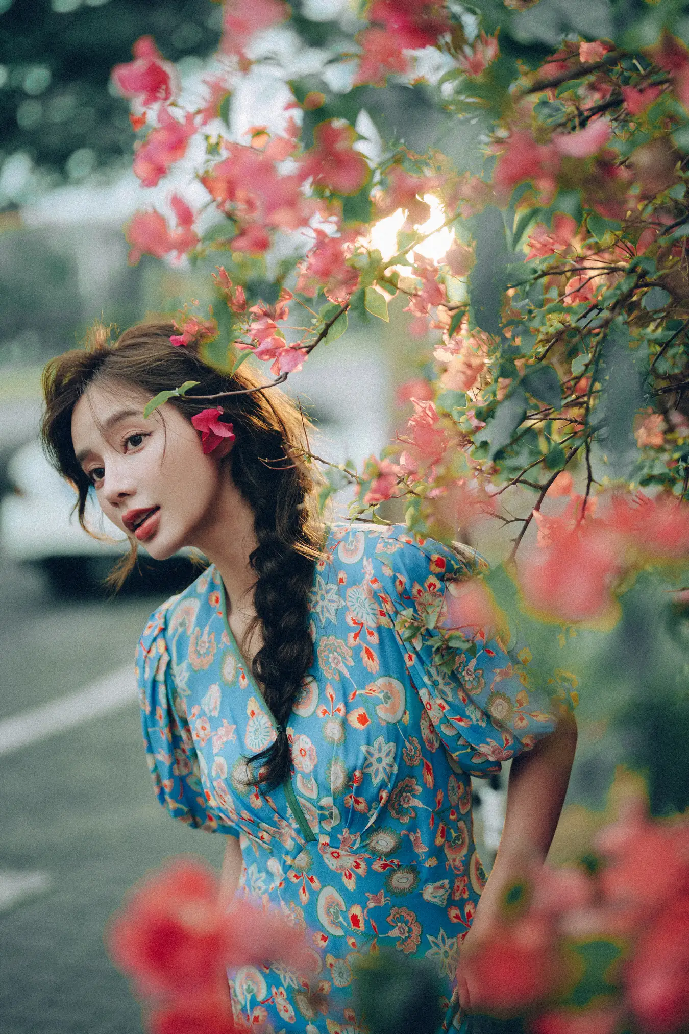 [YITUYU] 2022.06.25 Vol.1282 – Glowing hair, the goddess under the bougainvillea waterfall Classmate Shuwen#[55P]-30